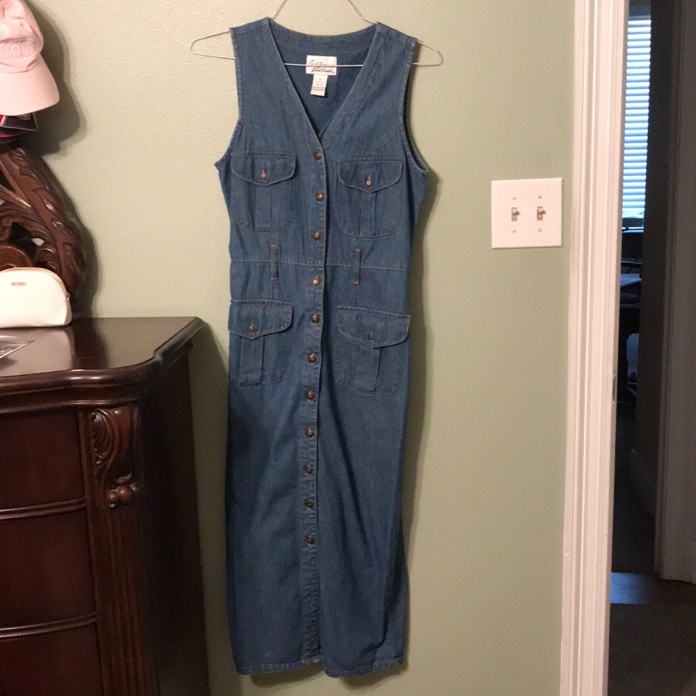 Women’s Jean Dress- Front Button-M